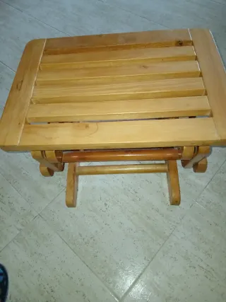 Banco de madera para pies