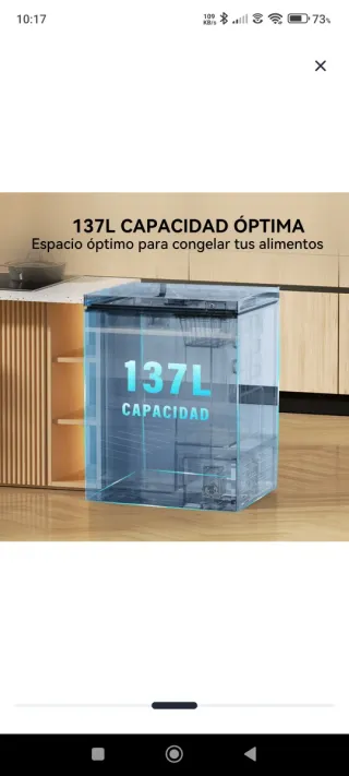 Congelador horizontal VOK 137L