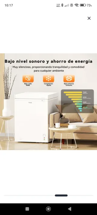 Congelador horizontal VOK 137L