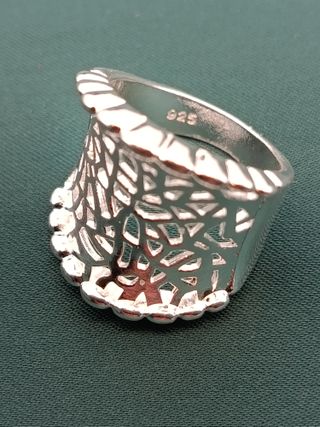 Anillo Plata Ley 925 Diseño Calado