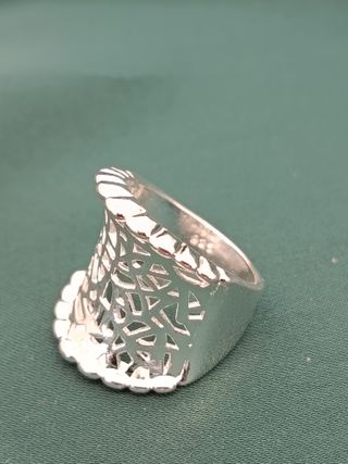 Anillo Plata Ley 925 Diseño Calado