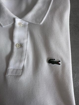 Polo Lacoste Blanco Talla M