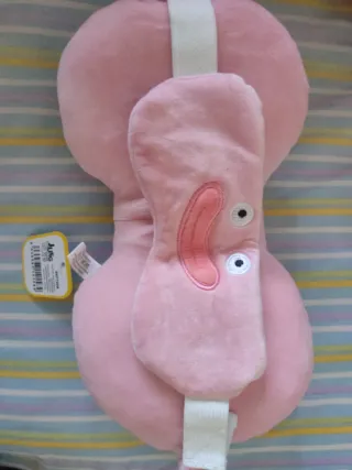 Cojín y Antifaz de Viaje Rosa