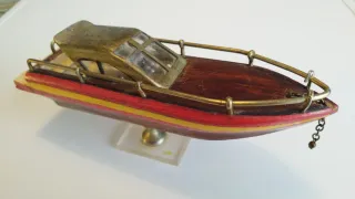 Maqueta Lancha Motora Antigua