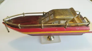 Maqueta Lancha Motora Antigua