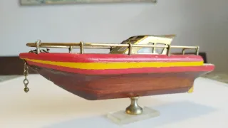 Maqueta Lancha Motora Antigua
