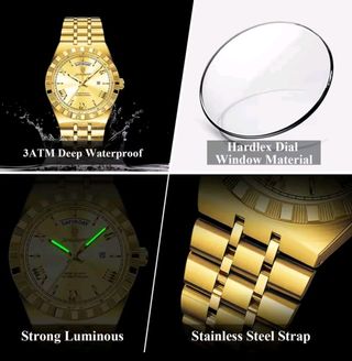 Reloj POEDAGAR Dorado Hombre