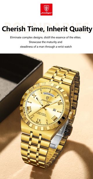 Reloj POEDAGAR Dorado Hombre