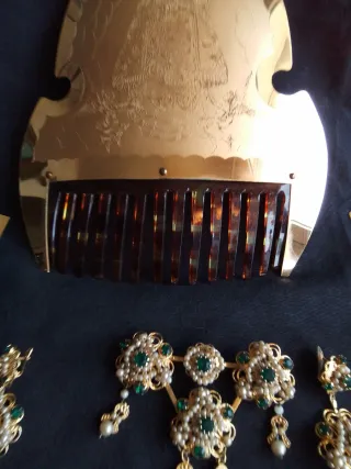 Tocado Fallera Oro y Verde