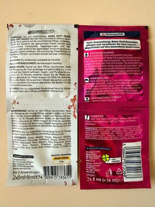 ISANA y Balea Mascarillas Peel-Off (12 uds)