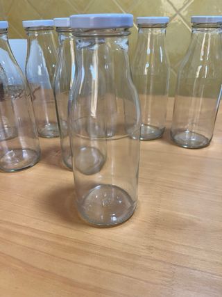 12 Bottiglie di Vetro per Succo/Smoothie 500ml