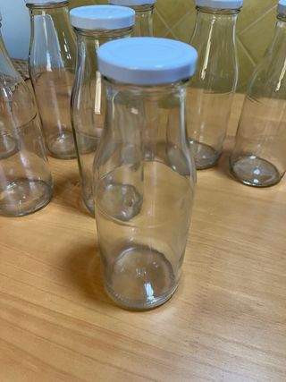 12 Bottiglie di Vetro per Succo/Smoothie 500ml