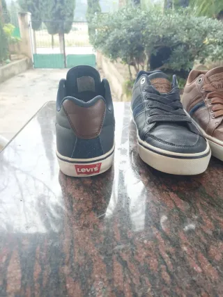 Zapatillas Levi's Hombre Azul y Marrón