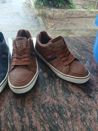 Zapatillas Levi's Hombre Azul y Marrón