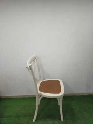Silla Crossback Imitación Madera