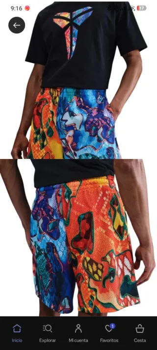 Pantalón corto Kobe Bryant Nike Talla XL