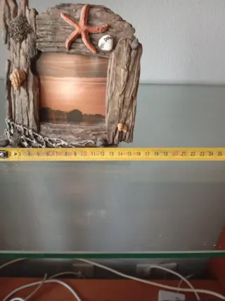 Portaretrato decorativo playa con estrella de mar