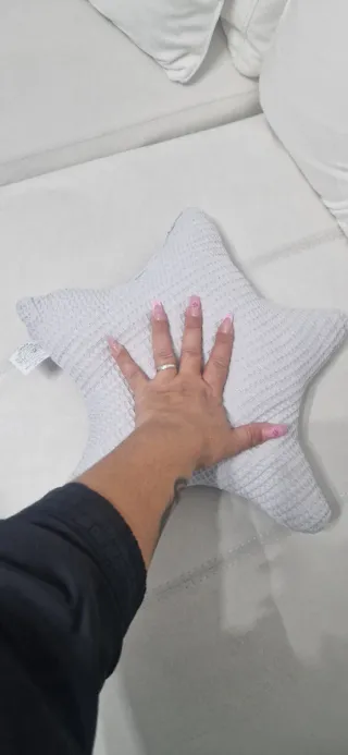 Cojín Estrella Gris