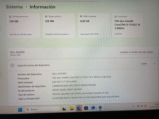 Portátil Dell Vostro 5301 Plata/Negro