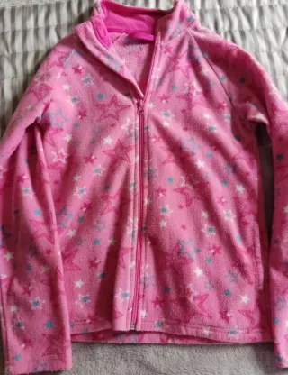 Forro polar niña Pepperts Rosa con estrellas