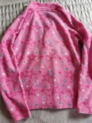 Forro polar niña Pepperts Rosa con estrellas