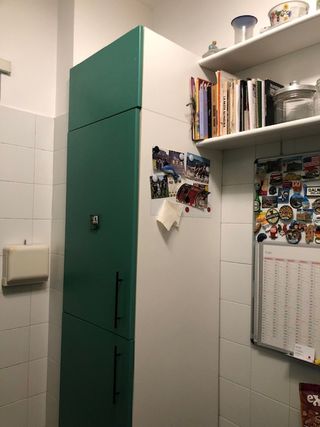 Cucina componibile verde acqua