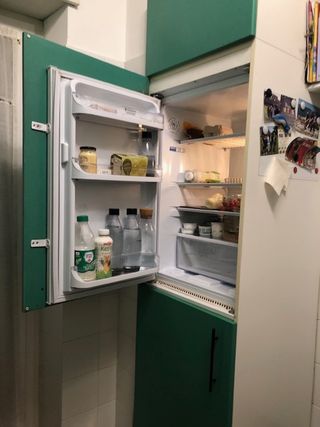 Cucina componibile verde acqua