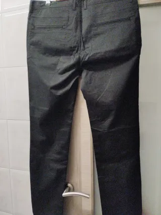 Pantalones negros hombre talla XL