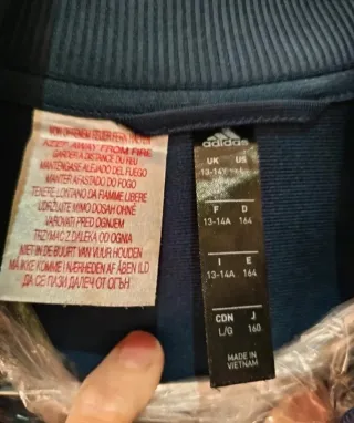 Sudadera Adidas Talla S Azul/Turquesa