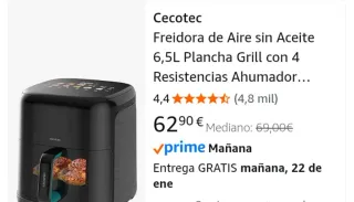 Cecotec Freidora Aire 6,5L