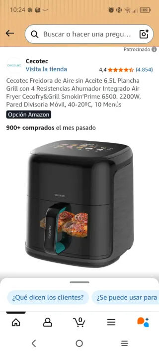 Cecotec Freidora Aire 6,5L