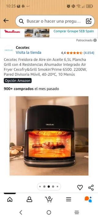 Cecotec Freidora Aire 6,5L