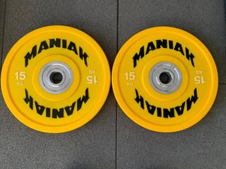 Lote Discos Bumper Olímpicos (20, 15, 10, 5Kg)