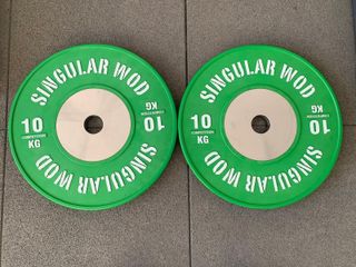 Lote Discos Bumper Olímpicos (20, 15, 10, 5Kg)