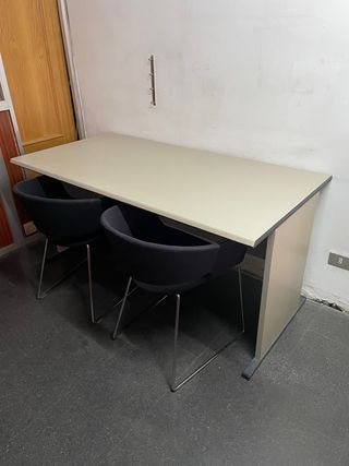Mesa de oficina gris 156x80