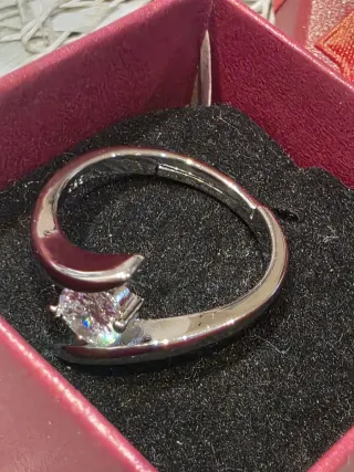 Anillo Plata Circonita Compromiso+cajita