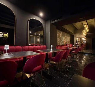 Banqueta Hostelería Terciopelo Rojo