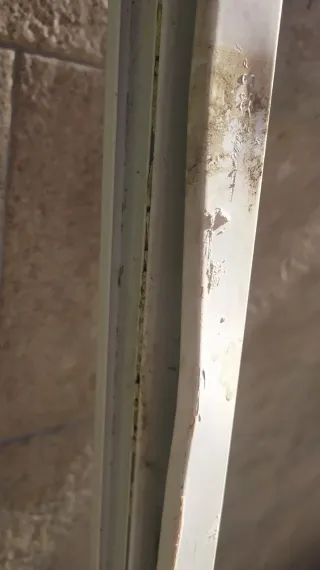 Marco y puertas de aluminio.