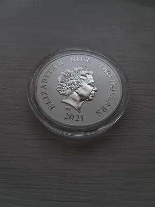 Moneda 1 oz Plata Mickey Merry Christmas 2021