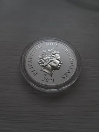 Moneda 1 oz Plata Mickey Merry Christmas 2021