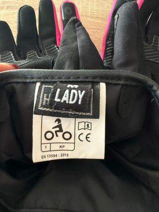 Guantes Moto Mujer Bela Negro/Rosa