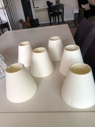 Lámpara araña de cristal tallado y metal