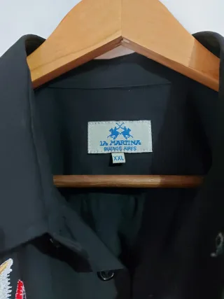 Camisa La Martina Negra Talla XXL