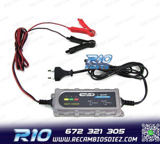 CARGADOR DE BATERIA COCHE MOTO BARCO 12V