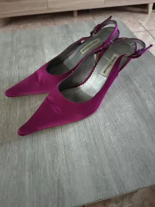 Zapatos de tacón Gino Ventori rojos y dorados