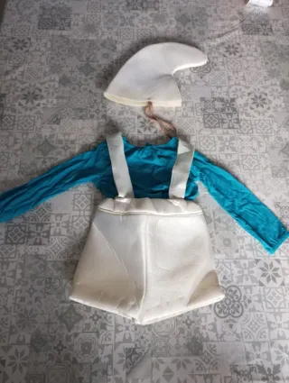 Disfraz Pitufo Bebé Talla 6-9 Meses