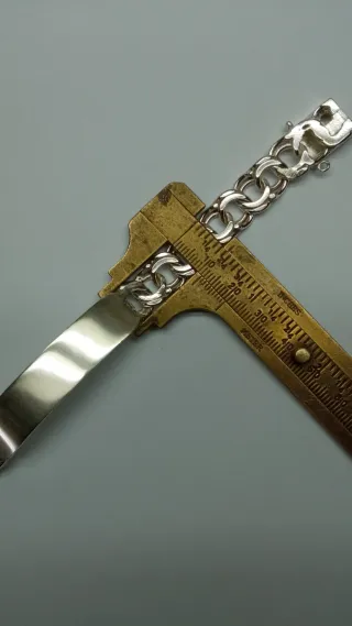 Pulsera esclava con chapa plata 925