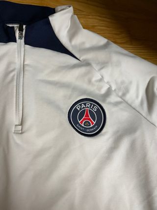 Nike PSG Sudadera Blanca Media Cremallera