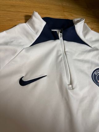 Nike PSG Sudadera Blanca Media Cremallera
