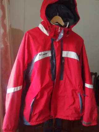 Chaqueta Columbia Roja Hombre